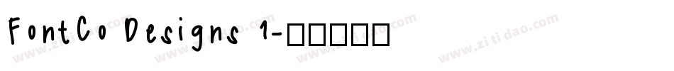 FontCo Designs 1字体转换